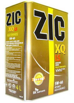 Моторное масло ZIC XQ LS 5W-40 4л